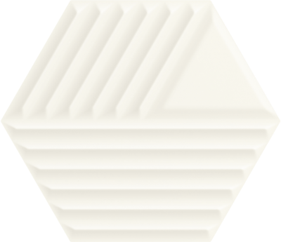 Woodskin Bianco Heksagon Struktura C Ściana