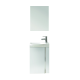 122910 ELEGANCE Pack Комплект меблів 45 White (тумба+раков.+дзерк)(1уп) (1 сорт)