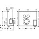 15765000 ShowerSelect/Fixfit Зовнішня частина термостата (1 сорт)
