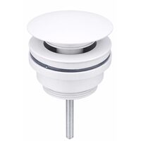 Донний клапан для раковини VBI WHITE click-clack універсальний