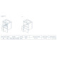 123150 STREET Pack Комплект меблів 50 White (тумба+раковина+дзерк) (1уп) (1 сорт)