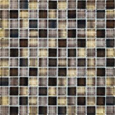 CL-MOS AYFG003 MIX BLACK+GOLD GLASS MOSAIC (1 сорт)