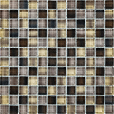 CL-MOS AYFG003 MIX BLACK+GOLD GLASS MOSAIC (1 сорт)