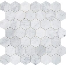 C-MOS HEXAGON BIANCO CARRARA POL (1 сорт)