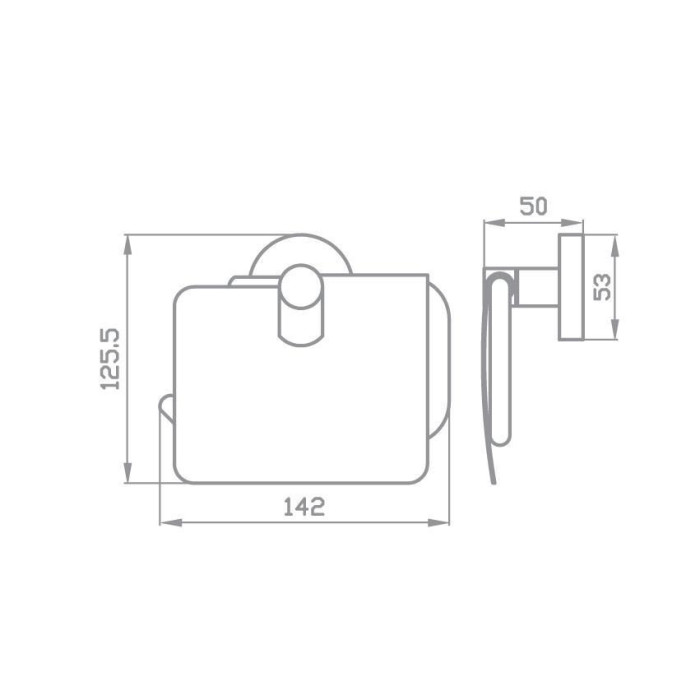 8126 (3505) GLORIA Тримач паперу з кришкою (1 сорт)