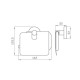 8126 (3505) GLORIA Тримач паперу з кришкою (1 сорт)