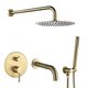 Душова система з виливом VBI MILANO BRUSHED GOLD прихованого монтажу