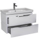 10699 Тумба Венеція  консольна  80 см біла з раковиною Arya (1 сорт)