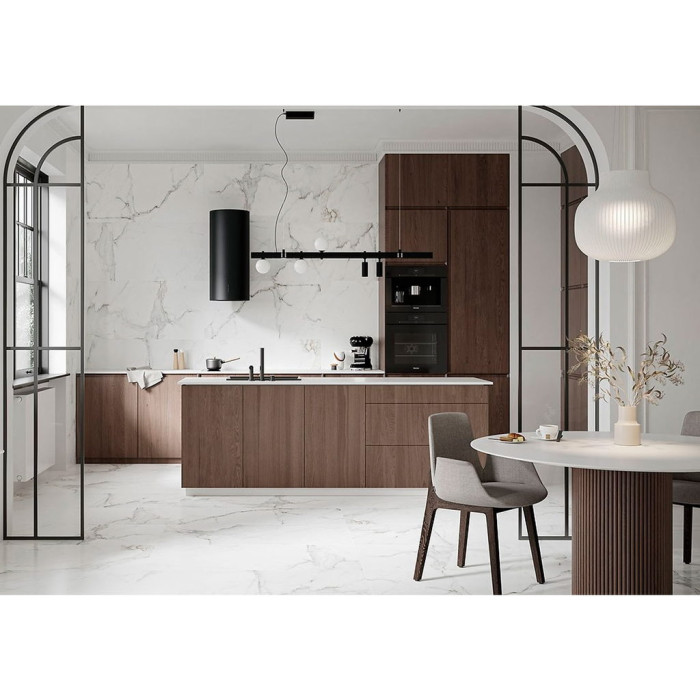 CALACATTA MONET WHITE SATIN RECT (1 сорт)