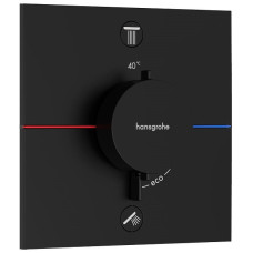 15572670 HG ShowerSelect Comfort E Зовнішня частина термостата на 2 споживачі, чорний матовий (1 сорт)