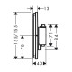 15572670 HG ShowerSelect Comfort E Зовнішня частина термостата на 2 споживачі, чорний матовий (1 сорт)
