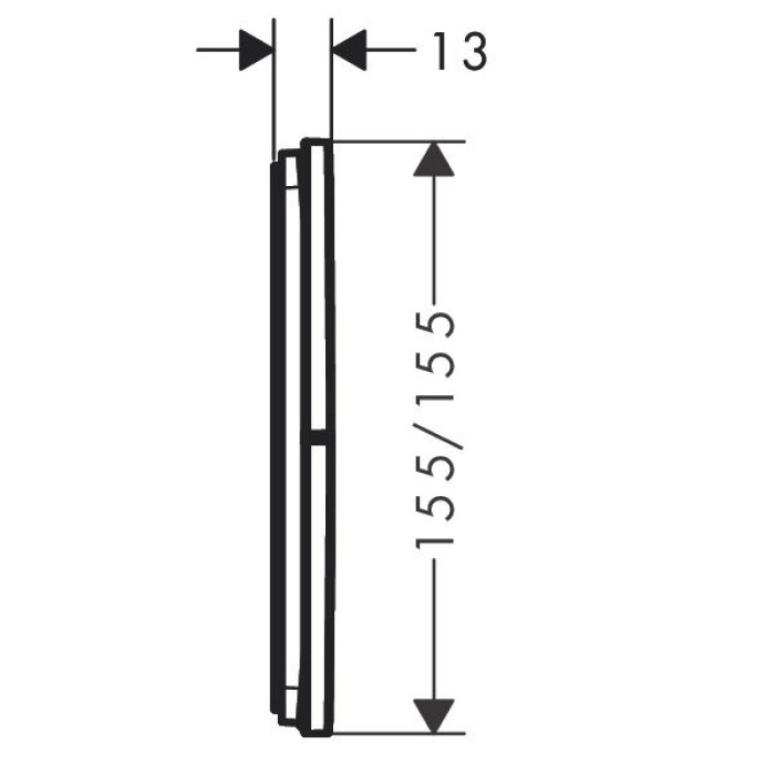 15573000 HG ShowerSelect Comfort E Перемикач режимів прихованого монтажу на 3 режими, хром (1 сорт)