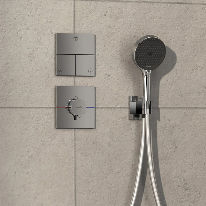 15574000 HG ShowerSelect Comfort E ShowerSelect Comfort E Зовнішня частина термостату, хром (1 сорт)
