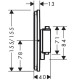 15574000 HG ShowerSelect Comfort E ShowerSelect Comfort E Зовнішня частина термостату, хром (1 сорт)