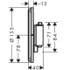 15554670 HG ShowerSelect Comfort S Зовнішня частина термостата на 2 споживачі, чорний матовий (1 сорт)
