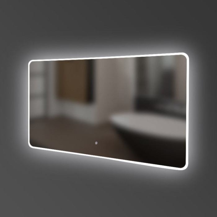 5257101 ACQUA Дзеркало 1000х700 закруглене, з тачсенсором та LED підсвідкою (1 сорт)