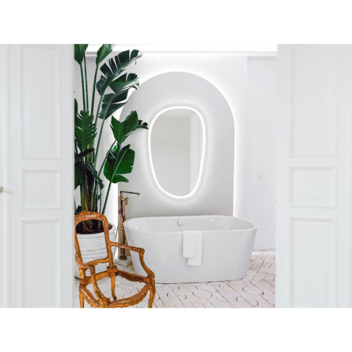5415100 Style Дзеркало 1000х650 асиметричне, з тачсенсором та LED підсвідкою (1 сорт)