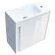 063050W SMALL Тумба 50 з умивальником, білий глянець (1 сорт)
