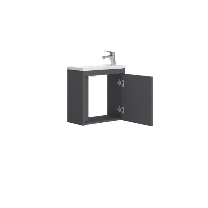 063050A SMALL Тумба 50 з умивальником, антрацит мат (1 сорт)