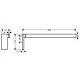 42626800 AXM UNIVERSAL Рушникотримач, Stainless Steel Optic (1 сорт)