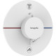 15554700 HG ShowerSelect Comfort S Зовнішня частина термостата на 2 споживачі, білий матовий (1 сорт)