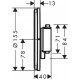 15554700 HG ShowerSelect Comfort S Зовнішня частина термостата на 2 споживачі, білий матовий (1 сорт)