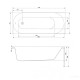S301-253 OCTAVIA Ванна прямокутна 170х70 + ніжки PW01 (1 сорт)