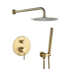 Душова система VBI MILANO BRUSHED GOLD прихованого монтажу