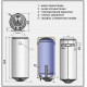 WVY08036FD  Водонагрівач Eldom Style Dry 80л. Slim 2,0 kW (1 сорт)