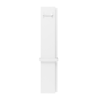 Радіатор електричний Whole Wall_2.0, з тримачем для рушників та халатів, Led-підсвітка, колір білий мат (1 сорт)