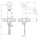 66002-726 ORIGINI Змішувач для раковини , Warm Bronze Br.PVD (1 сорт)