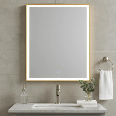 27430 Luce Дзеркало 60*70 см з підсвіткою (сенсор), колір золото (1 сорт)
