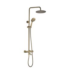 Душовий гарнітур VBI MILANO BRUSHED GOLD з термостатом і виливом