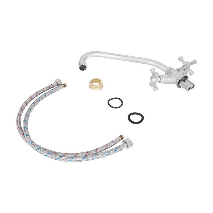 Змішувач для кухні Lidz Lamb 271F двохвентильний LDLAM271FCRM21889 Chrome