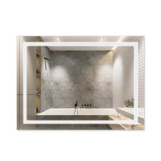 Дзеркало Qtap Mideya (DC-F904) 800х600 з LED-підсвічуванням Touch, з димером QT2078F904W