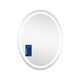 Дзеркало Qtap Mideya (DC-F801) 600х800 з LED-підсвічуванням Touch, з антизапотіванням, з годинником, димером, рег. яскравості QT2078F801W