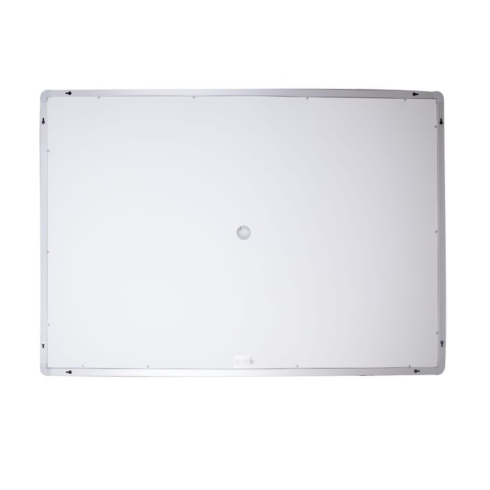 Дзеркало Qtap Mideya (DC-F613) 1200х800 з LED-підсвічуванням Touch, з антизапотіванням, з годинником, димером, рег. яскравості QT2078F613W