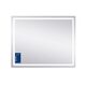 Дзеркало Qtap Mideya (DC-F910) 1000х800 з LED-підсвічуванням Touch, з антизапотіванням, з годинником, димером, рег. яскравості QT2078F910W