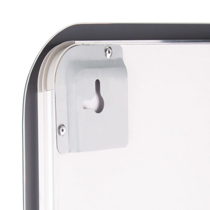 Дзеркало Qtap Mideya (DC-F911) 500х800 з LED-підсвічуванням Touch, з антизапотіванням, з годинником, димером, рег. яскравості QT2078F911W
