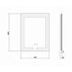 Дзеркало Qtap Mideya (DC-F936) 500х800 з LED-підсвічуванням Touch, з антизапотіванням, з годинником, димером, рег. яскравості QT2078F936W