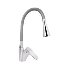 Змішувач для кухні Lidz Tani 007F3 з гнучким виливом (k40) LDTAN007F3GCR31869 Chrome/Grey