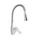 Змішувач для кухні Lidz Tani 007F3 з гнучким виливом (k40) LDTAN007F3GCR31869 Chrome/Grey