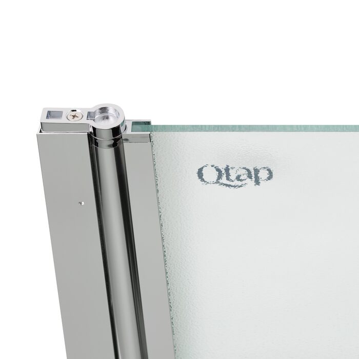 Штора на ванну Qtap Standard CRM407513APL скло Pear 6 мм, 75х140 см, ліва