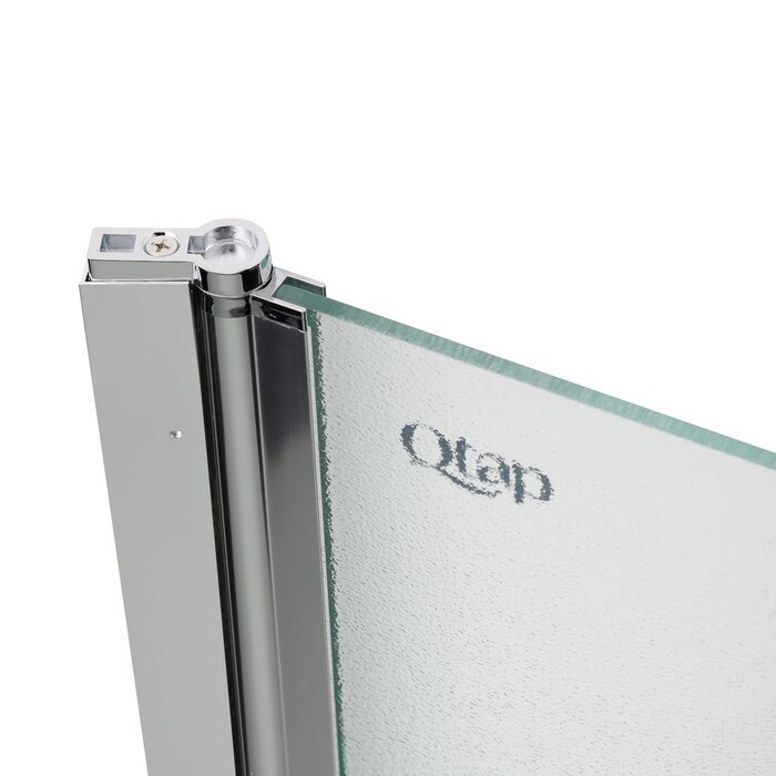 Штора на ванну Qtap Standard CRM407513APL скло Pear 6 мм, 75х140 см, ліва