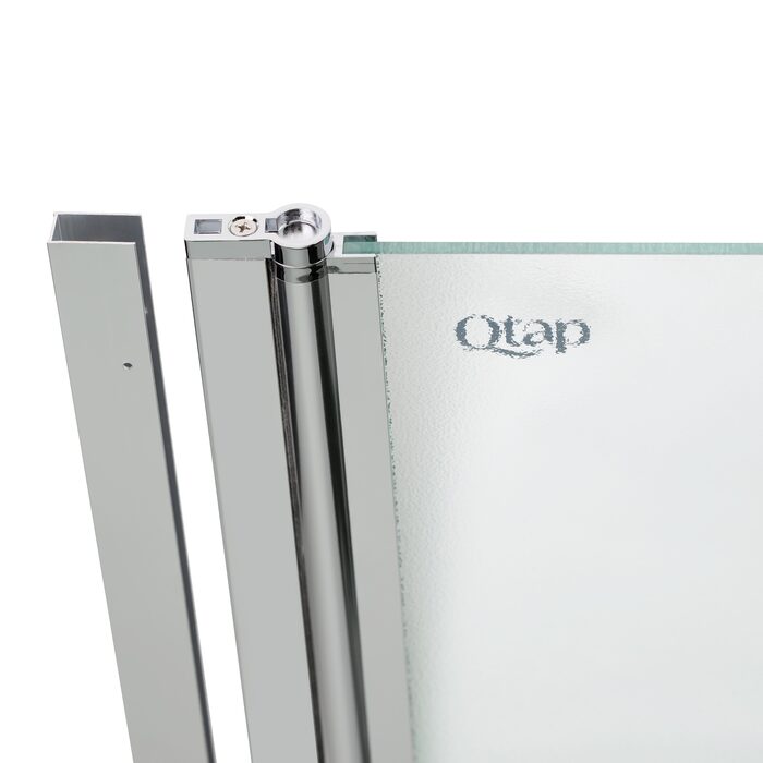 Штора на ванну Qtap Standard CRM407513APL скло Pear 6 мм, 75х140 см, ліва