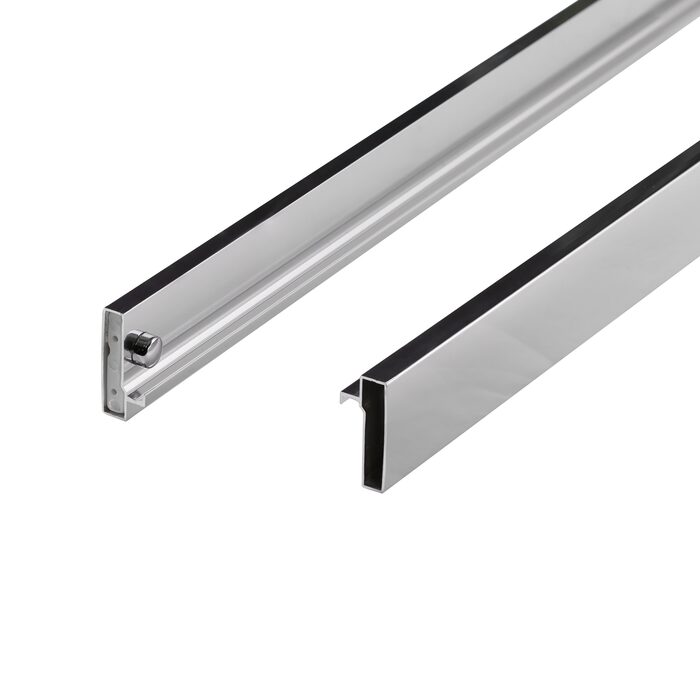 Душові двері в нішу Qtap Taurus CRM201-11.C6 97-108x200 см, скло Clear 6 мм, покриття CalcLess