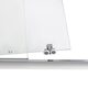 Душові двері в нішу Qtap Taurus CRM201-11.C6 97-108x200 см, скло Clear 6 мм, покриття CalcLess