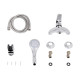 Змішувач для душу Lidz Mars 010 (з душовим гарнітуром) (k40) LDMAR010CRM34892 Chrome