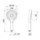 Лійка для ручного душу Qtap Rucni 120 мм округла QTRUCA120O3KBB Black Matt