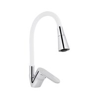 Змішувач для кухні Lidz Tani 008F3 з гнучким виливом (k40) LDTAN008F3WCR37037 Chrome/White